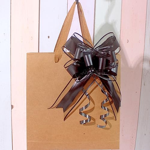 WEWILUCK Large Black Gift Bows - 15PCS Perfect bows for Gift Wrapping, Pull Bows for Man Present Decoration Birthdays Holiday and More(6 inches) - Image 3