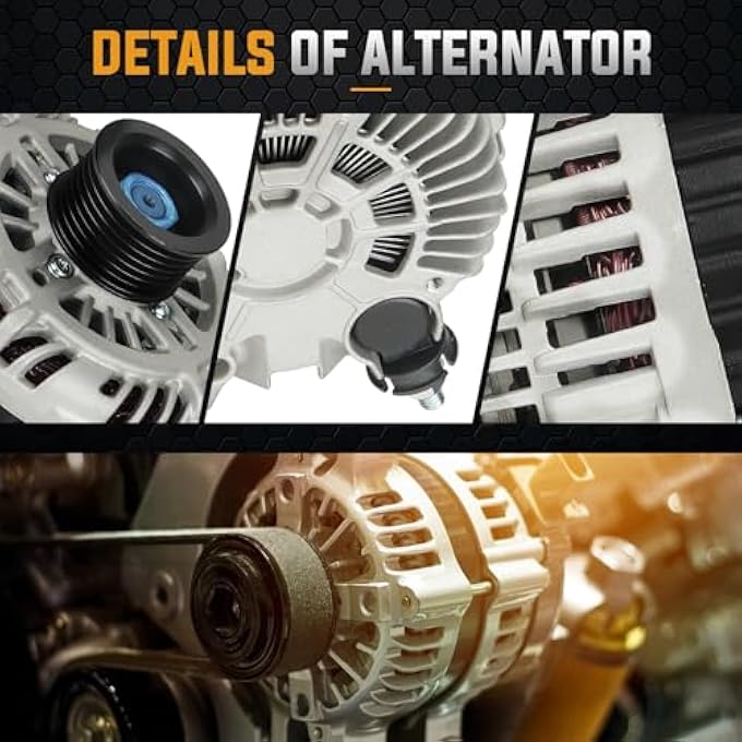 ILONPA Alternator Replacement Compatible with Murano V6 3.5L (2009-2014) Replace A003TJ1791 - Image 3