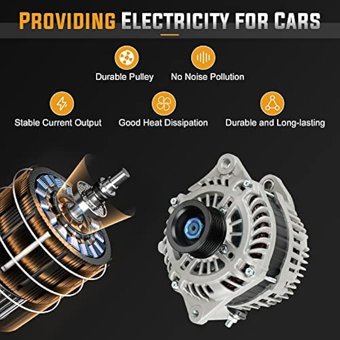ILONPA Alternator Replacement Compatible with Murano V6 3.5L (2009-2014) Replace A003TJ1791 - Image 5