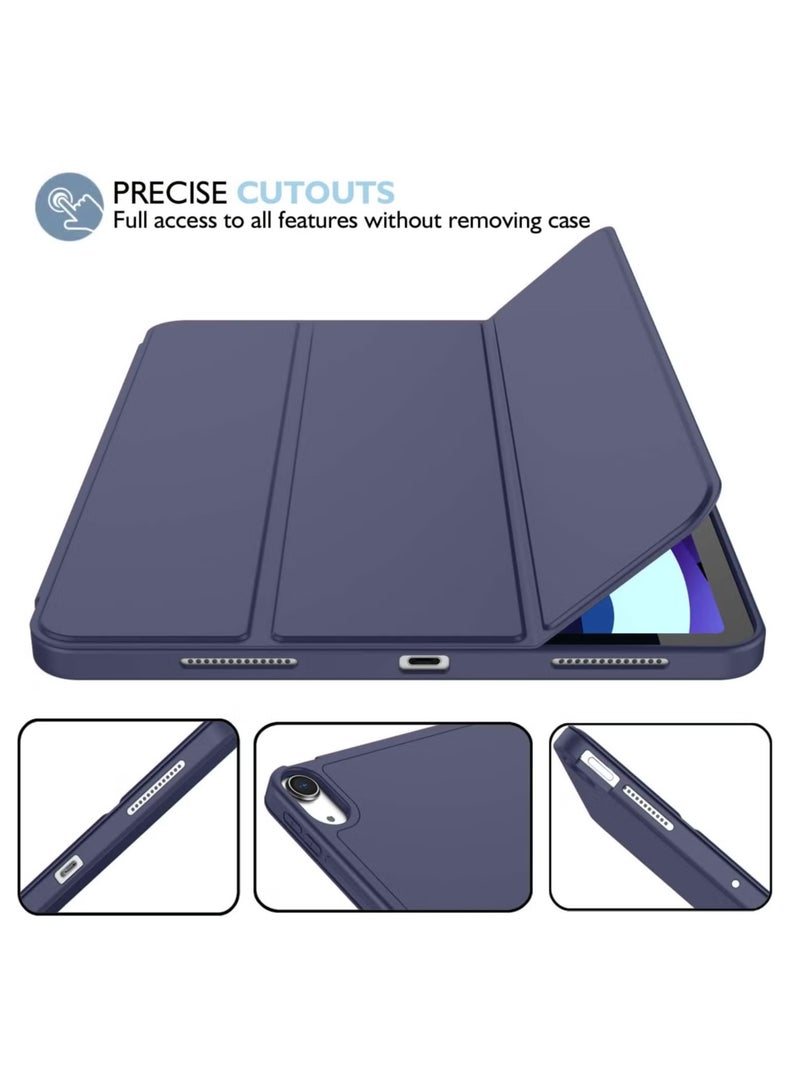 TIGER iPad Air 11 Inch Case M2 2024 – Compatible with iPad Air 5th/4th Generation (2022/2020) 10.9 Inch, Trifold Stand Smart Case with Pencil Holder, Dark Blue - Image 4