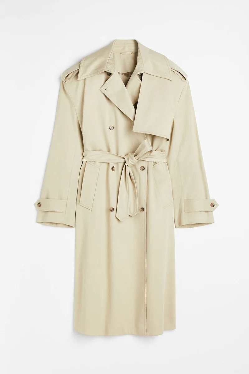 اتش اند ام معطف ترانشكوت بقصة فضفاضة