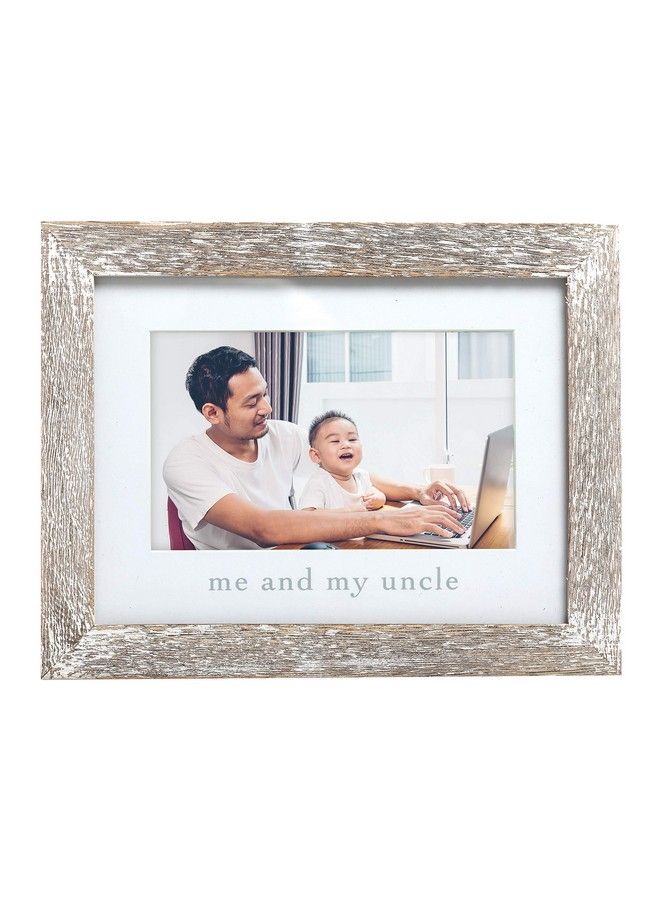 pearhead Me And My Uncle Rustic Photo Frame Niece Or Nephew Family Picture Frame - Image 2