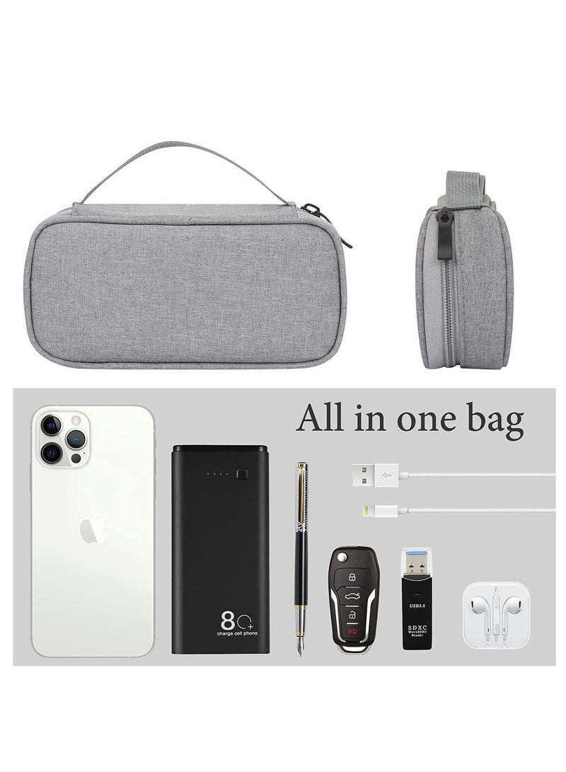 Y&D Cable Organizer Bag, Travel Electronic Accessories Gear Storage Carrying Sleeve Pouch for USB Cable, Earphones, Power Banks, Drive, SD Card, Charger Hard Disk Bag - Image 2