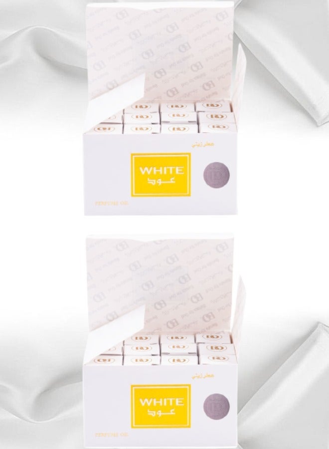 بانافع 24 قطع عطر وايت عود زيتي 3 مل - Image 1