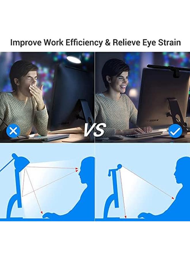 إيروريكس شريط إضاءة شاشة الكمبيوتر بدون وهج لجهاز Imac مقاس 22 إلى 29 بوصة، حساس للضوء تلقائيًا مع درجات حرارة ألوان لا حصر لها وسطوع مصباح مكتبي USB LED للمصممين المحترفين ومبرمجي البرامج - Image 2