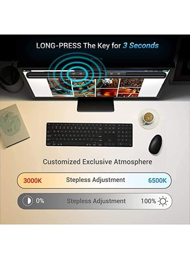 إيروريكس شريط إضاءة شاشة الكمبيوتر بدون وهج لجهاز Imac مقاس 22 إلى 29 بوصة، حساس للضوء تلقائيًا مع درجات حرارة ألوان لا حصر لها وسطوع مصباح مكتبي USB LED للمصممين المحترفين ومبرمجي البرامج - Image 4