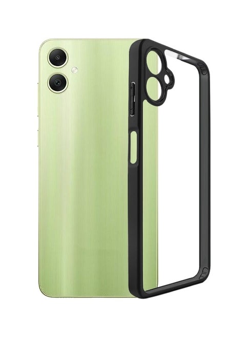 جراب حمايه شفاف مضاد للاصفرار ومقاوم للصدمات متوافق مع  Samsung Galaxy A06 (اسود)