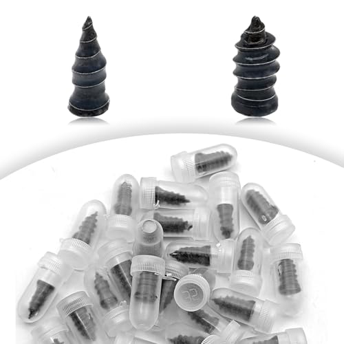 LTDCVTR Tire Repair Rubber Nail, Spiral Rubber Nails & Screw Plugs Tire Repair Kit Self-Service Vacuum Tire Puncture Repair Tool for Car, Motorcycle, Truck, Tractor, Jp -Reliable Tire Repair (20Pcs) - Image 1