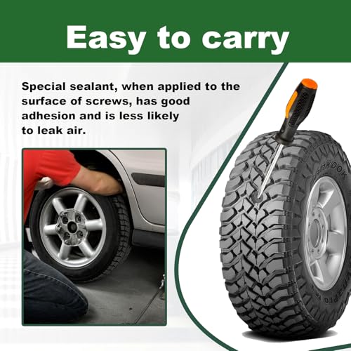 LTDCVTR Tire Repair Rubber Nail, Spiral Rubber Nails & Screw Plugs Tire Repair Kit Self-Service Vacuum Tire Puncture Repair Tool for Car, Motorcycle, Truck, Tractor, Jp -Reliable Tire Repair (20Pcs) - Image 3