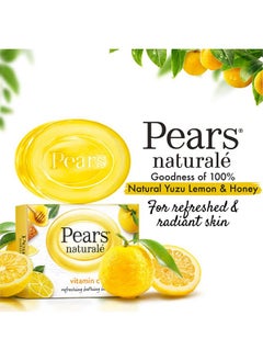 Pears Naturale Refreshing Vitamin C 100G Bathing Bar With Natural Vitamin C Extract For Refreshed & Radiant Glowing Skinwith Goodness Of 100% Natural Ingredients  - Image 3