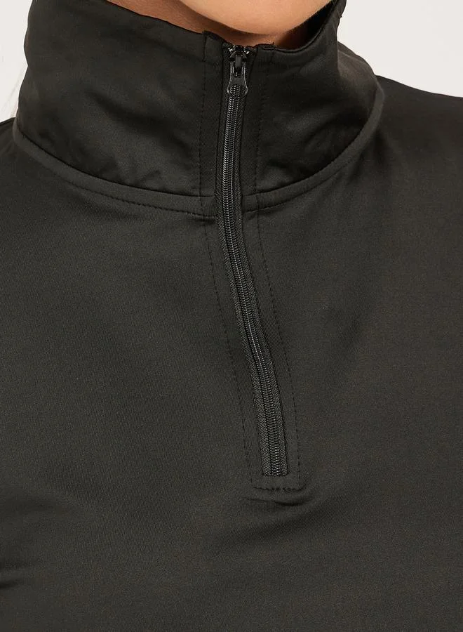 Styli Styli Black Solid Activewear Set