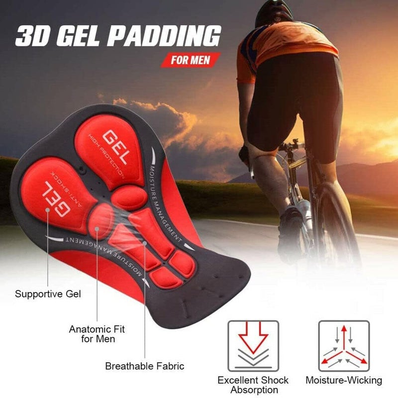 Arabest Cycling Shorts - Men's Cycling Underwear Shorts, 3d Padded Bike Shorts, Breathable Quick Dry Shorts Mountain Bike Pants (Size S) - Image 5