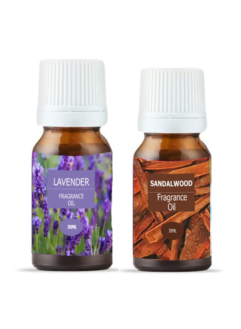 2 Pieces Home Fragrance Oil Lavender Sandalwood 30ML
