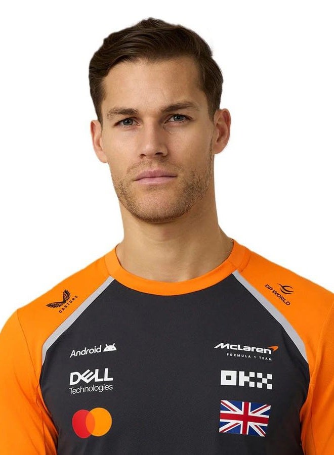 CASTORE McLaren F1 2025 Men's Lando Norris Team T-Shirt, Autumn Glory / Phantom, 4XL - Image 3