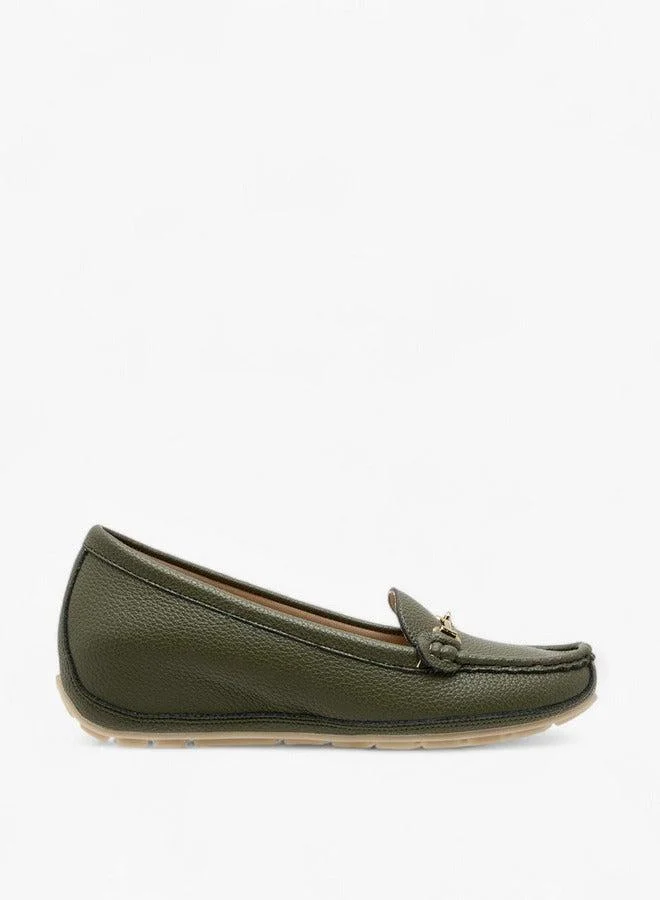 Le Confort Metal Accent Comfort Loafers with Wedge Heels