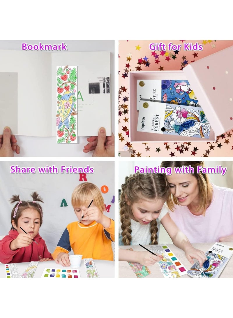 ميدير كتاب ألوان مائية للجيب مع فرش، إشارة مرجعية للألوان المائية، كتاب ألوان مائية سحرية لمدرسة الأطفال - Image 5