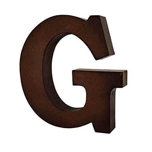 SMARTCAREWOOD حرف G من الخشب الذكي - حروف إنجليزية كبيرة مقطوعة للأعمال الفنية والحرفية (G_بني_15x2.5 سم) - Image 3