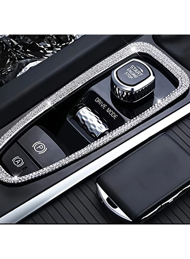 Alloy Crystal Decorative Cover Button for Car Electronic Hand Brake and One Key Start Stop - Image 3