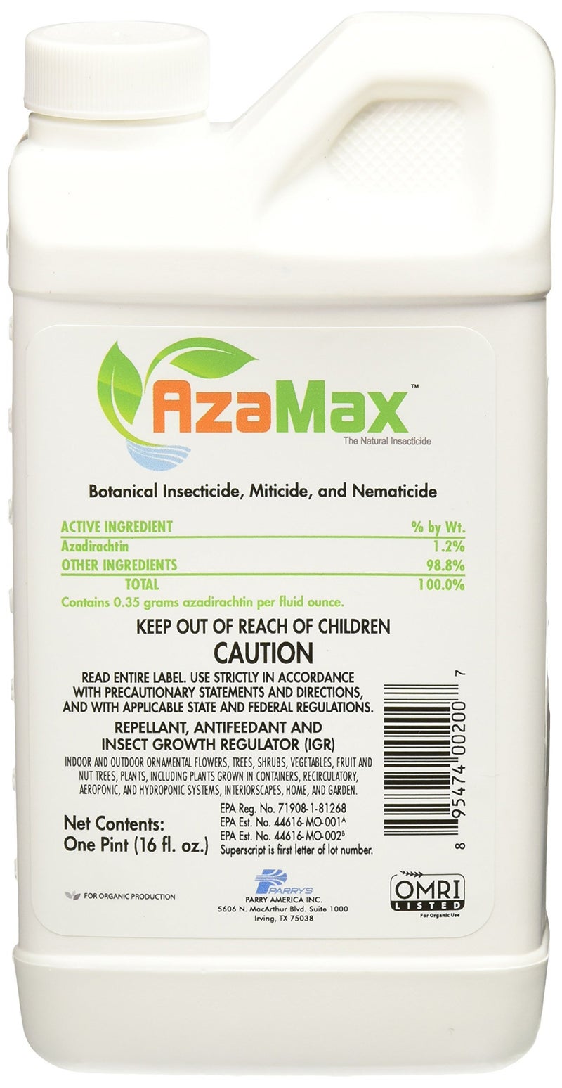 General Hydroponics Azamax GH2007 Antifeedant and Insect Growth Regulator, 16 Ounce - Image 1