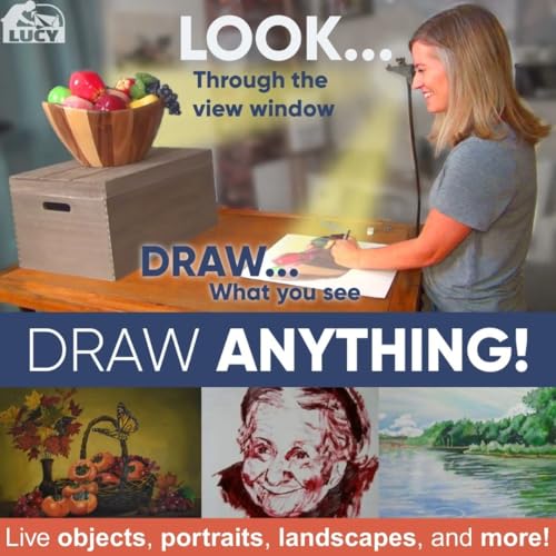 LUCY Flex Drawing Tool with Photo Enlarger & Bag by Draw LUCY | Camera Lucida Photo Enlarging Accessory for Painting | LUCY Drawing Projector for Artists | Artistic Aid - Drawing Tool for Artists - Image 2