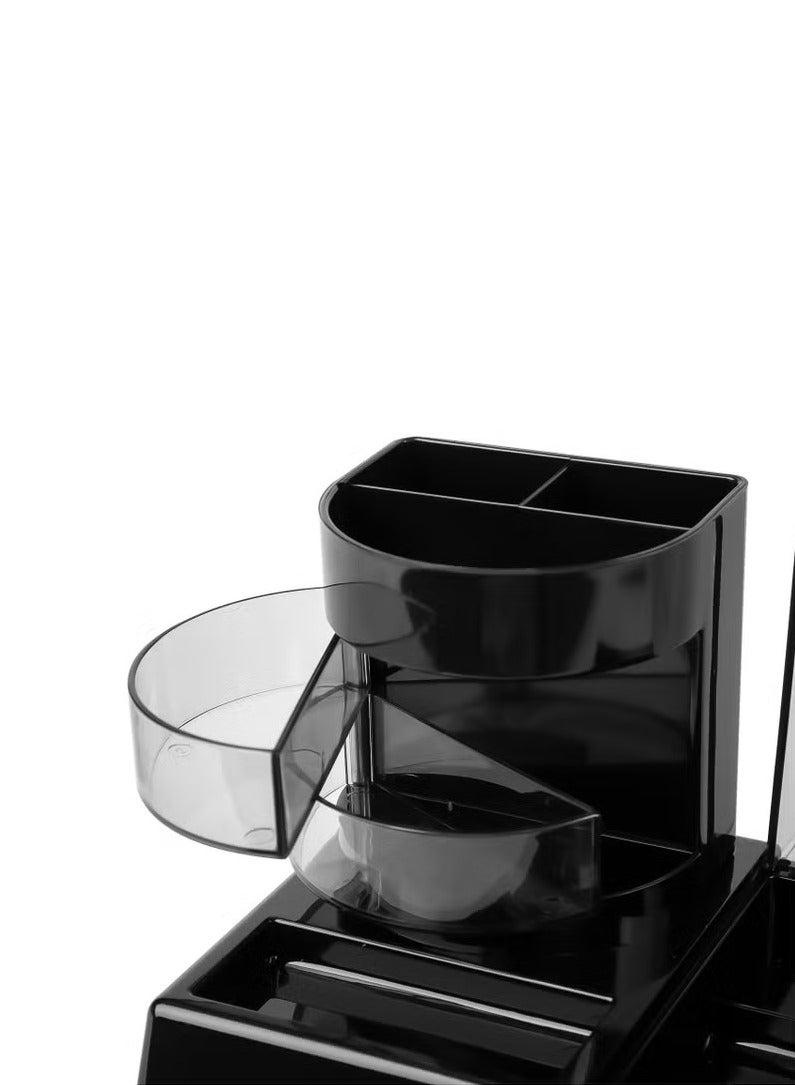 Deli Dual Section Desk Organizer With Pen Holder And Stationery Tray - Image 4