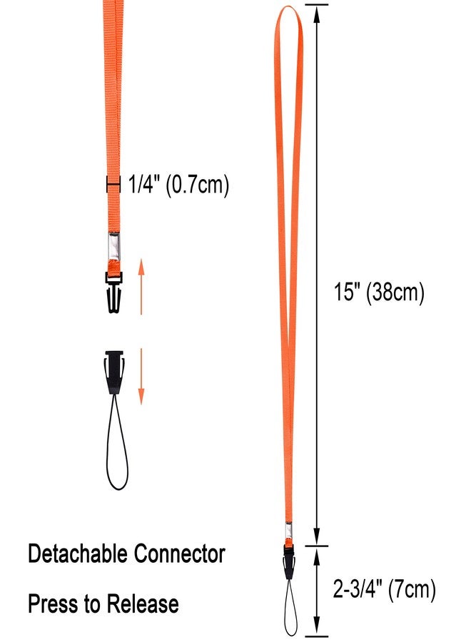 Wisdompro Long Lanyard, Pack of 30, Removable Lanyards, Colourful, Lanyard for USB Stick, Keys, ID Case, Portable Small Fan and Small Torch etc. (10 Colours) - Image 2