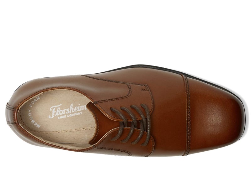 Florsheim Reveal Cap Toe Jr Boys' Toddler-Youth Oxford, 2.5 W US Little Kid, Cognac - Image 3