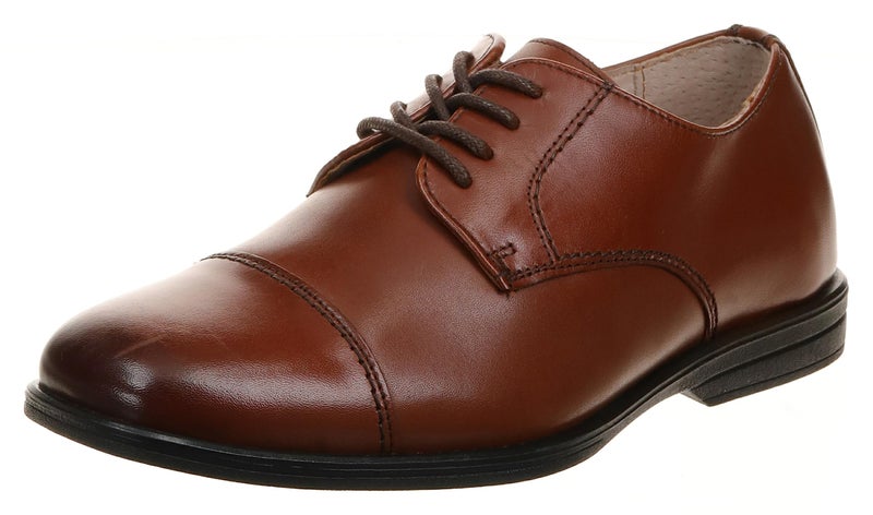 Florsheim Reveal Cap Toe Jr Boys' Toddler-Youth Oxford, 2.5 W US Little Kid, Cognac - Image 1