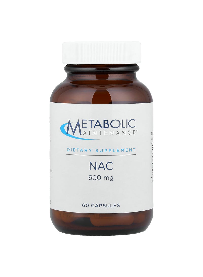 NAC, 600 mg, 60 Capsules