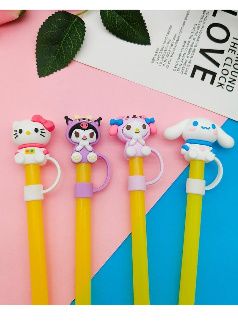 Silicone Straw Covers Cap,Cute Straw Covers Cap for Stanley Cup Accessories Reusable Soft Silicone Straw Covers Straw Tips Dust-Proof Protectors - Image 3