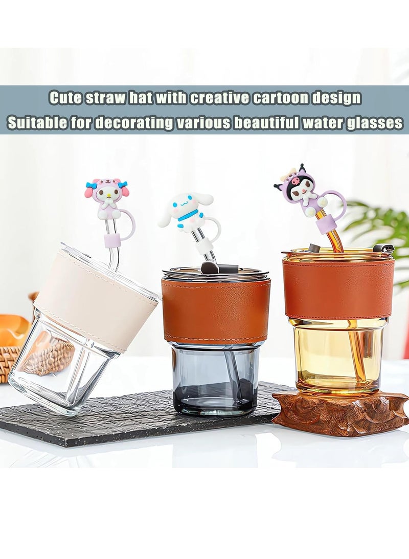 Silicone Straw Covers Cap,Cute Straw Covers Cap for Stanley Cup Accessories Reusable Soft Silicone Straw Covers Straw Tips Dust-Proof Protectors - Image 4