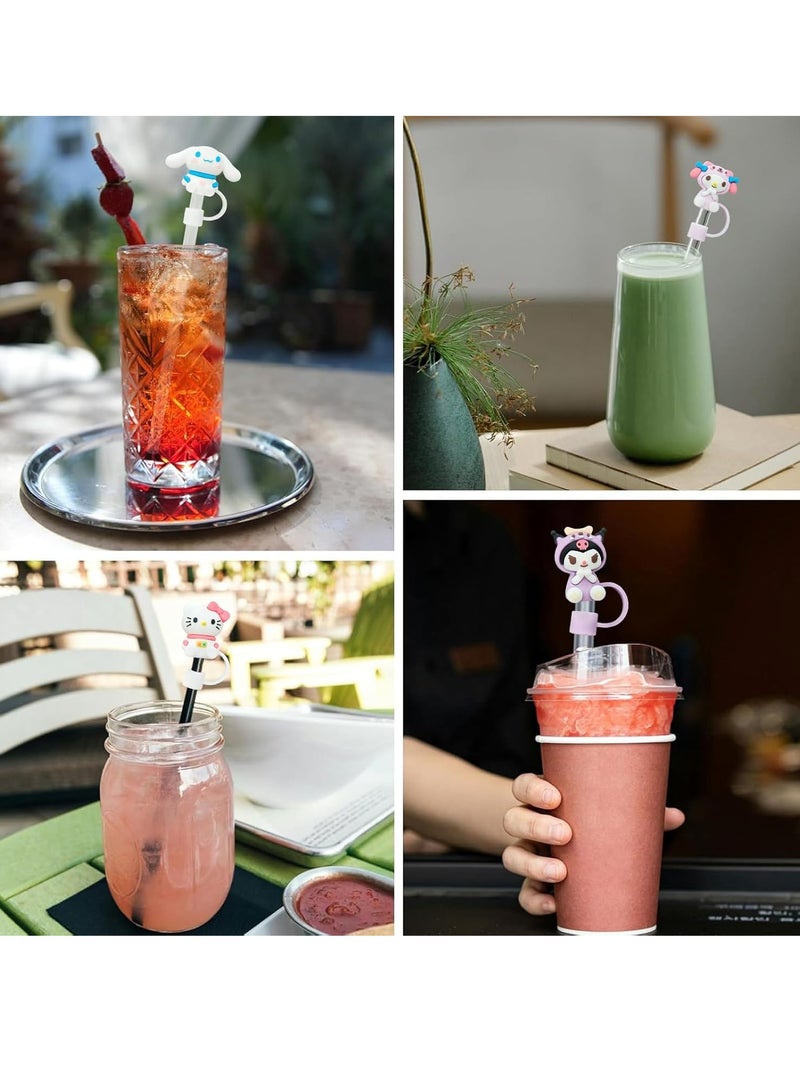 Silicone Straw Covers Cap,Cute Straw Covers Cap for Stanley Cup Accessories Reusable Soft Silicone Straw Covers Straw Tips Dust-Proof Protectors - Image 5
