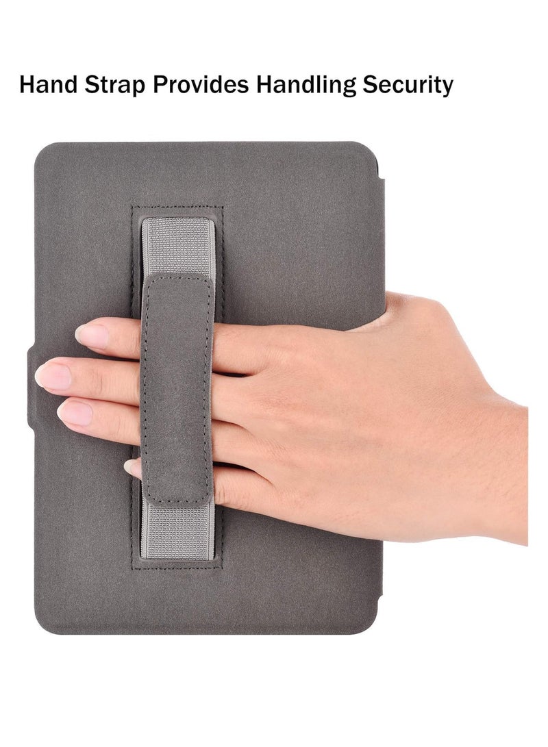 Case Cover with Hand Strap Belt for All-New Kindle 11th Generation 2024/2022 Release, 6 inch, Smart Slimshell with Auto Sleep/Wake (Light Brown)  - Image 2