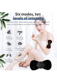 RATSAW Remote Control Electric Neck Massager Current EMS Massager Portable Neck Massager for Pain Relief Bioelectric Acupressure Massager Pad for Arms Neck Shoulders Back Waist Legs  - Image 2