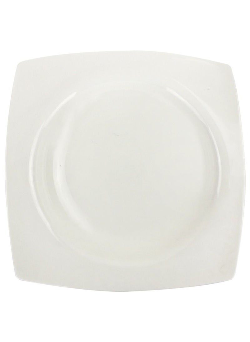 Home Smart Home Smart Porcelain Soup Serving Plate Set of 6 Pcs Modern Sqaure Plate Dishwasher and Microwave Safe for Multi-Purpose Use  - Image 2