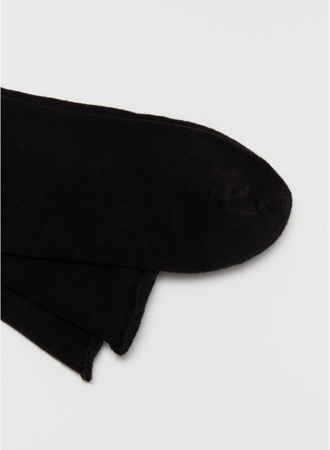 او في اس عبوة من زوجين من الجوارب القصيرة بحافة ملفوفة - Image 1