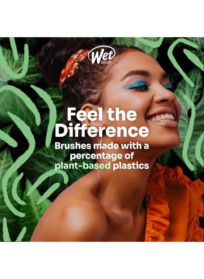 Wet Brush Go Green Mini Detangler, Green - Detangling Travel Hair Brush - Ultra-Soft IntelliFlex Bristles Glide Through Tangles & Gently Loosens Knots While Minimizing Pain, Split Ends & Breakage - Image 5