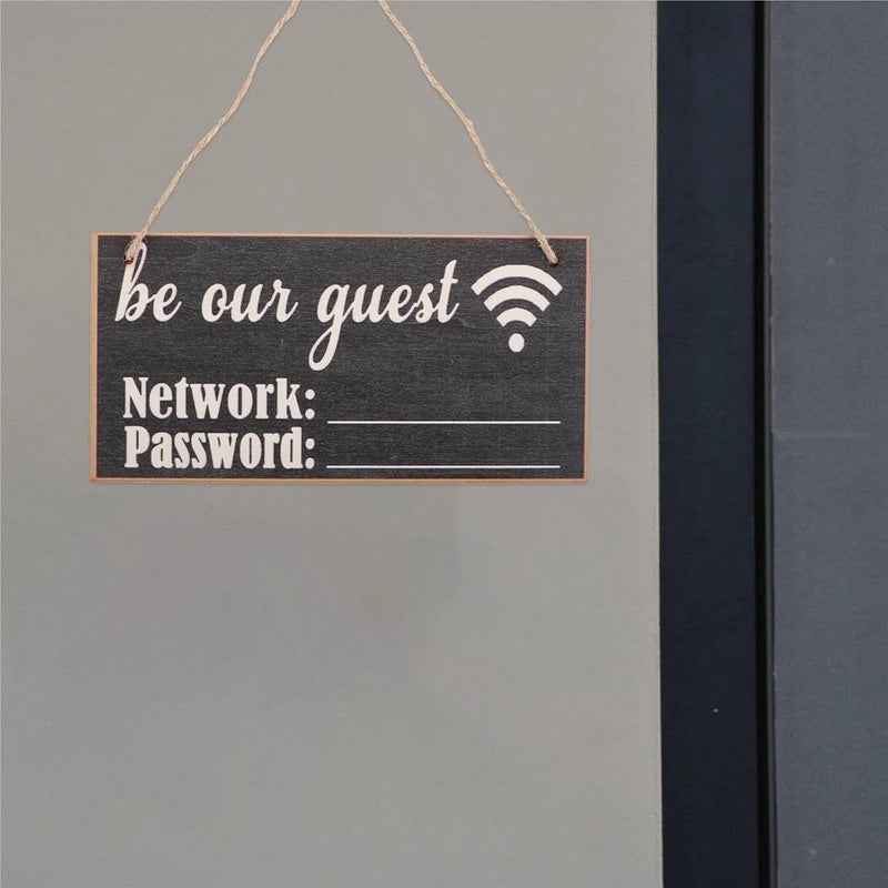 14Pcs Wooden WiFi Password Signs Chalkboard Style Reusable Guest Room Office Hotel Decor WiFi Password Tag Display Board - Image 3
