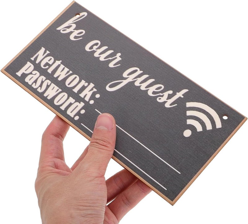 14Pcs Wooden WiFi Password Signs Chalkboard Style Reusable Guest Room Office Hotel Decor WiFi Password Tag Display Board - Image 5
