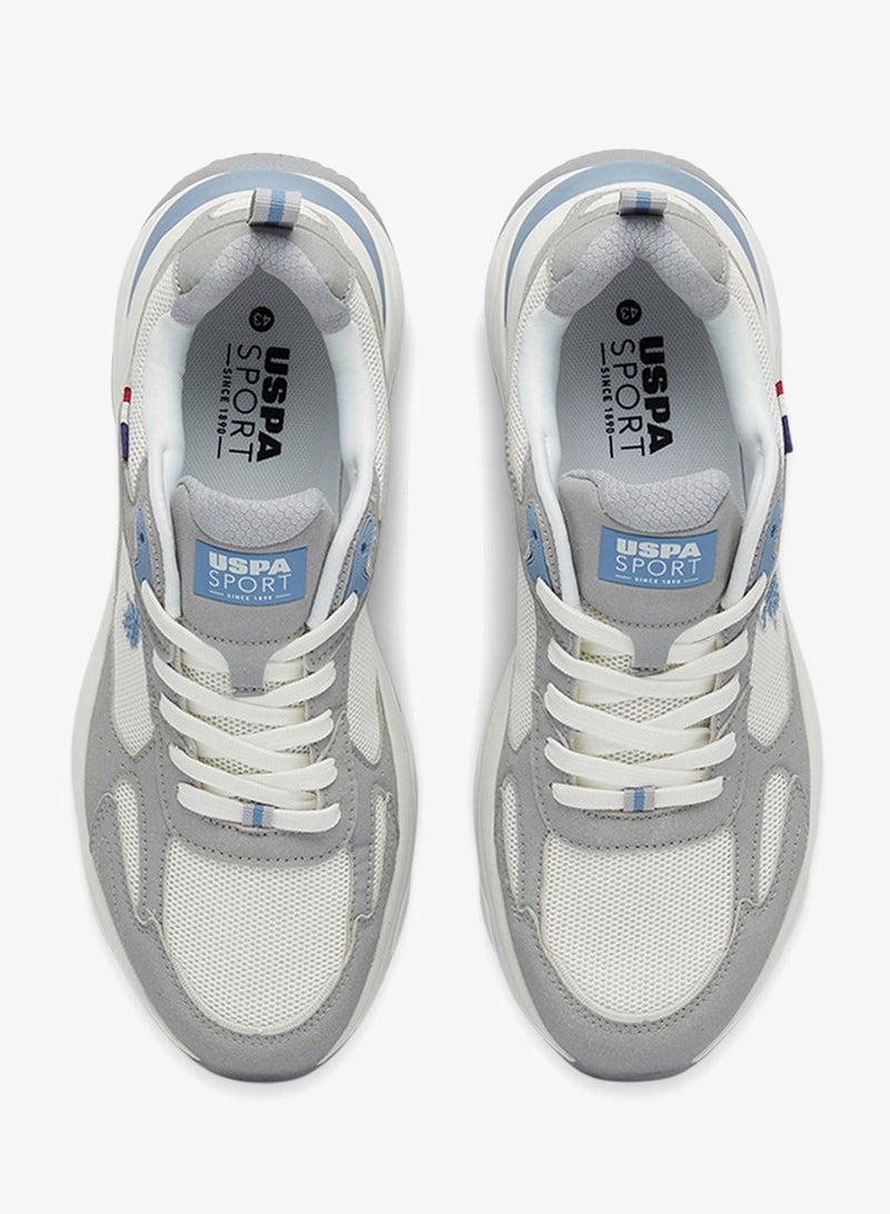 يو اس بولو اسن سنيكرز رجالي رمادي فاتح بقصة منخفضة - Image 4