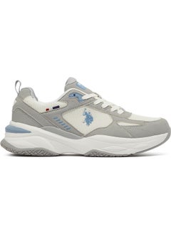 U.S. Polo Assn. Men's Light Grey Low-Top Sneakers - Lightweight Lace-Up Design, Comfortable for Everyday Outfits  - Image 1