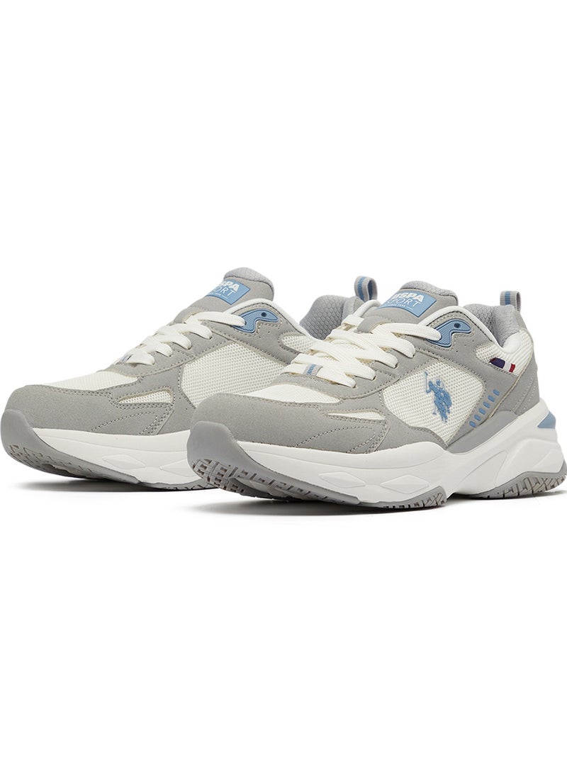 U.S. Polo Assn. Men's Light Grey Low-Top Sneakers - Lightweight Lace-Up Design, Comfortable for Everyday Outfits  - Image 2