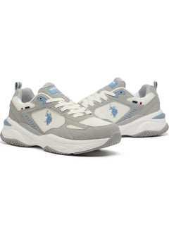 U.S. Polo Assn. Men's Light Grey Low-Top Sneakers - Lightweight Lace-Up Design, Comfortable for Everyday Outfits  - Image 3