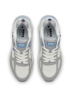 U.S. Polo Assn. Men's Light Grey Low-Top Sneakers - Lightweight Lace-Up Design, Comfortable for Everyday Outfits  - Image 4