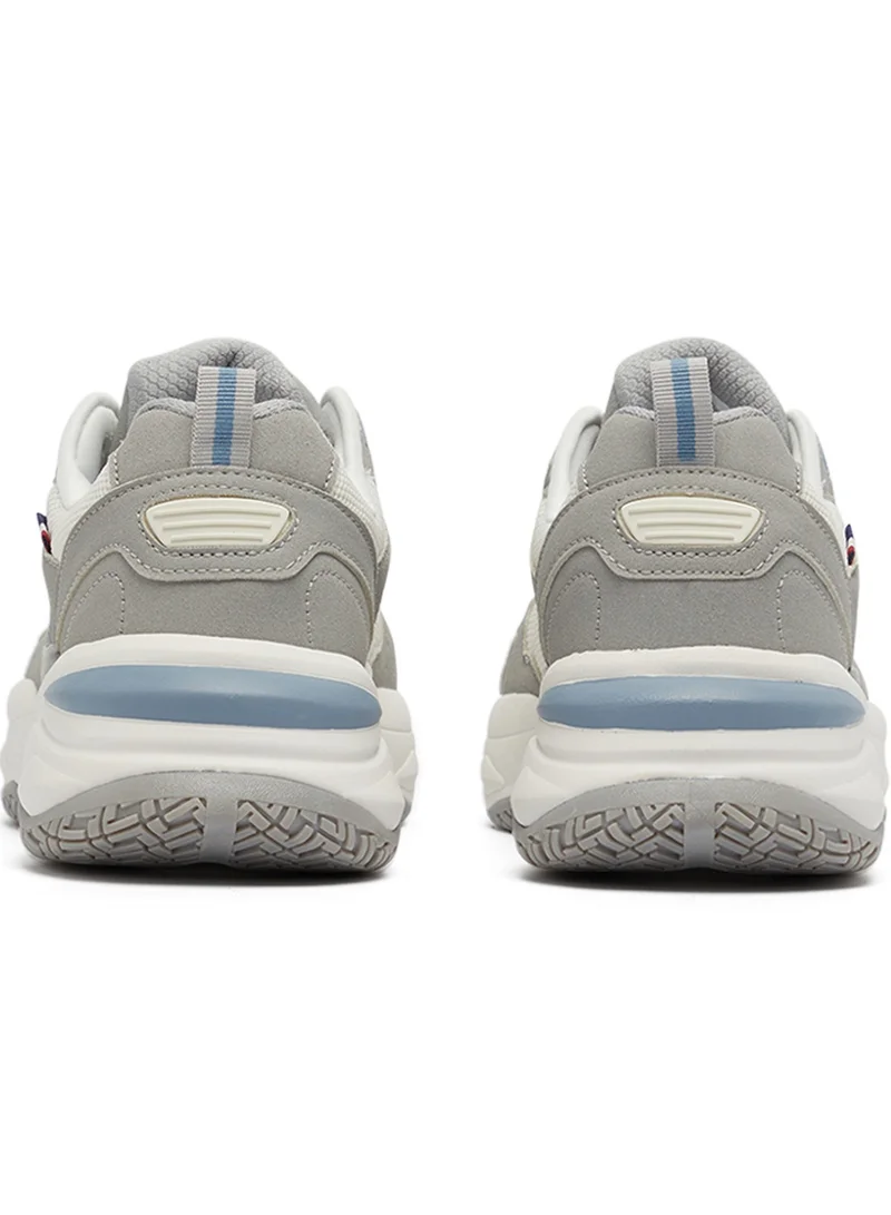U.S. Polo Assn. Men's Light Grey Low-Top Sneakers - Lightweight Lace-Up Design, Comfortable for Everyday Outfits