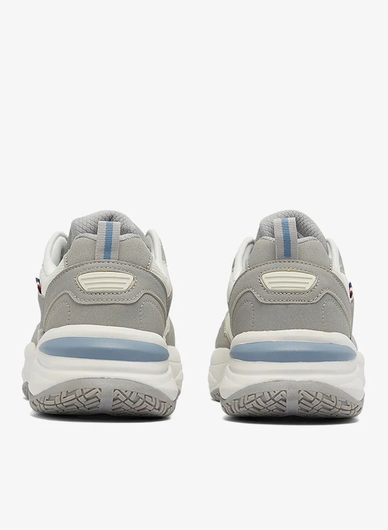 U.S. Polo Assn. Light Grey Men's Light Grey Low-Top Sneakers - Lightweight Shoes Lace-Up Design, Comfortable for Everyday Outfits for Men | Best Price UAE