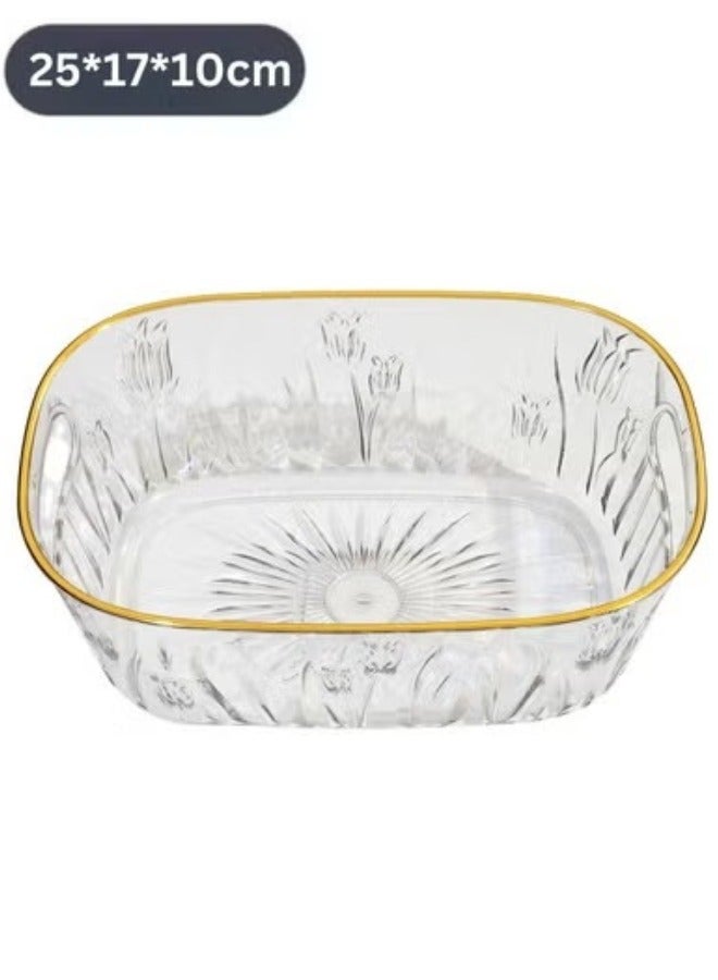 منظم مكياج أكريليك، منظم أدوات الحمام والتخزين، مثالي للمكتب وأسطح الخزانة، رائع لمستحضرات التجميل والعناية بالبشرة وأحمر الشفاه 25*17*10سم - Image 4