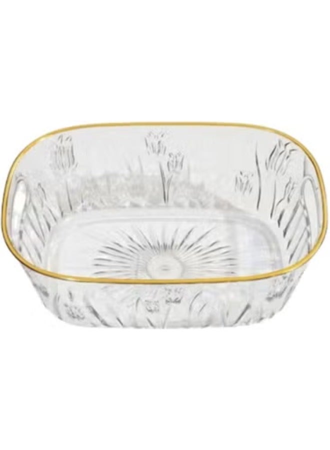 منظم مكياج أكريليك، منظم أدوات الحمام والتخزين، مثالي للمكتب وأسطح الخزانة، رائع لمستحضرات التجميل والعناية بالبشرة وأحمر الشفاه 25*17*10سم - Image 1