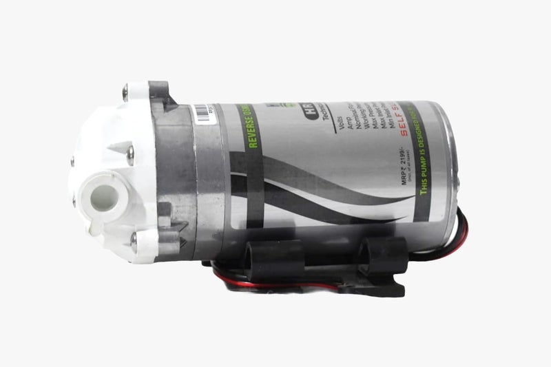 Hi-Tech 100 GPD RO Diaphragm Booster Pump + 2 Pieces Connector (Input 24 V) Suitable for All Water Purifier - Image 2
