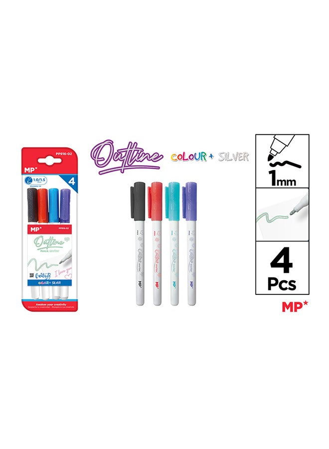 MP قلم تحديد سحري برأس مدبب 1.0 مم